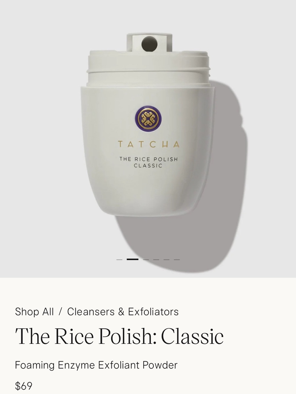 Tatcha the rice Polish classic full size 60 grams - Picture 6 of 9